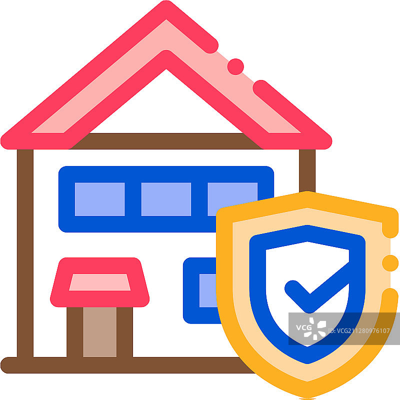 防鼠屋图标轮廓图片素材