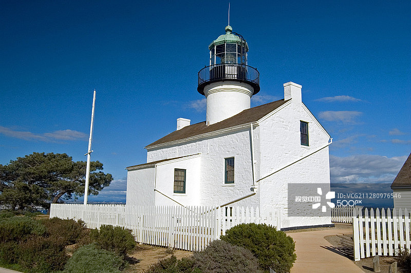洛马岬老灯塔图片素材