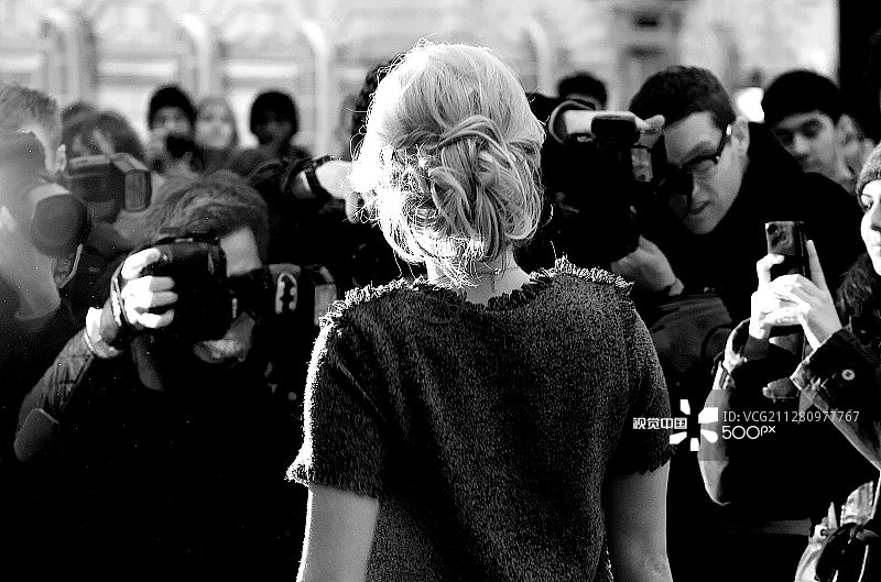 那是谁？伦敦时装周图片素材