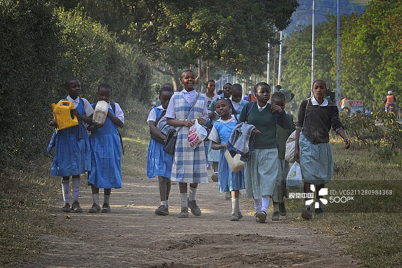 肯尼亚纳库鲁的学生图片素材