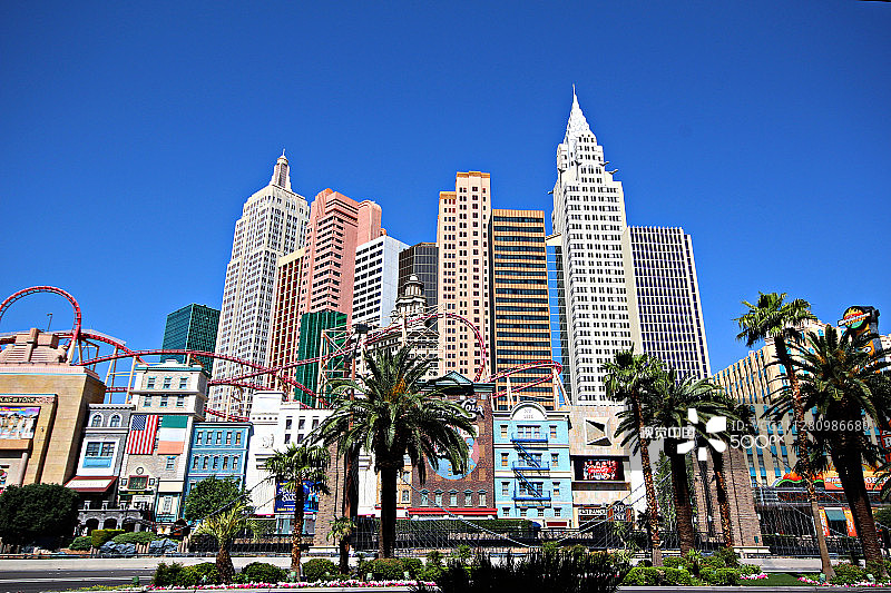 拉斯维加斯纽约-纽约酒店图片素材