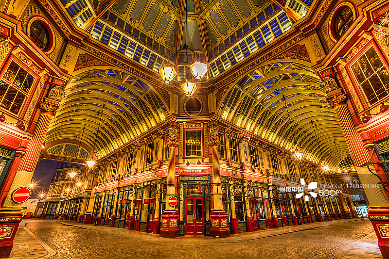 伦敦利德贺市场（哈利·波特对角巷）图片素材