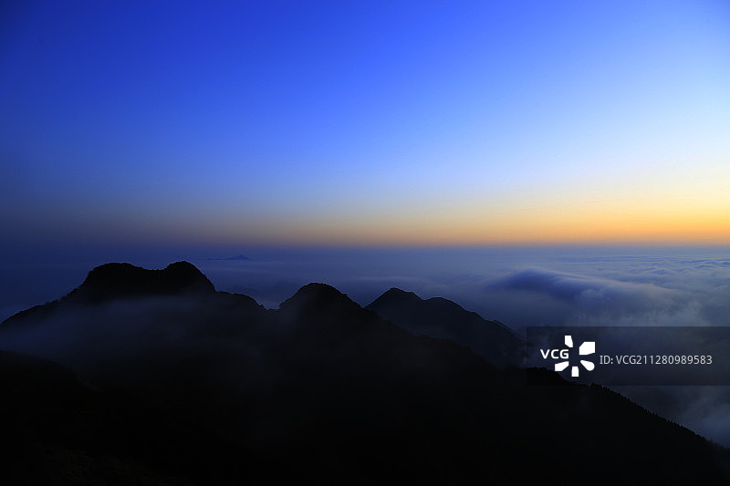 华蓥山日出云海图片素材