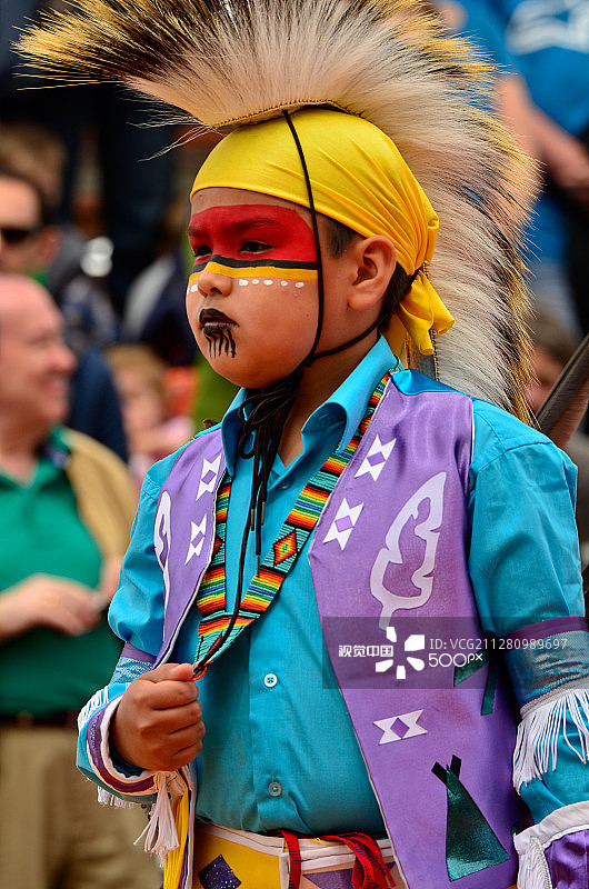 世界的色彩：印第安人聚会图片素材