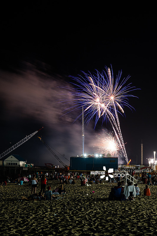 海滨高地7月4日图片素材