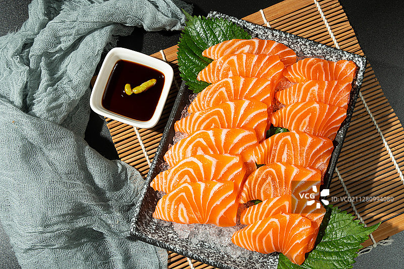 三文鱼刺身图片素材