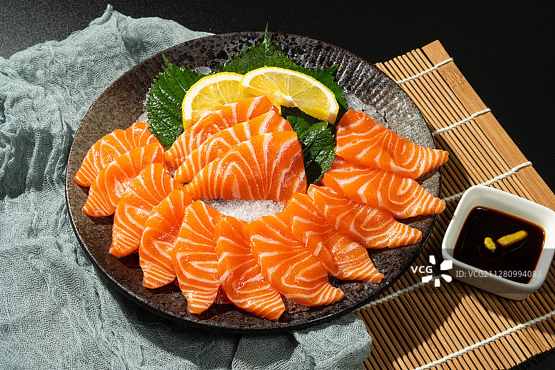 三文鱼刺身图片素材