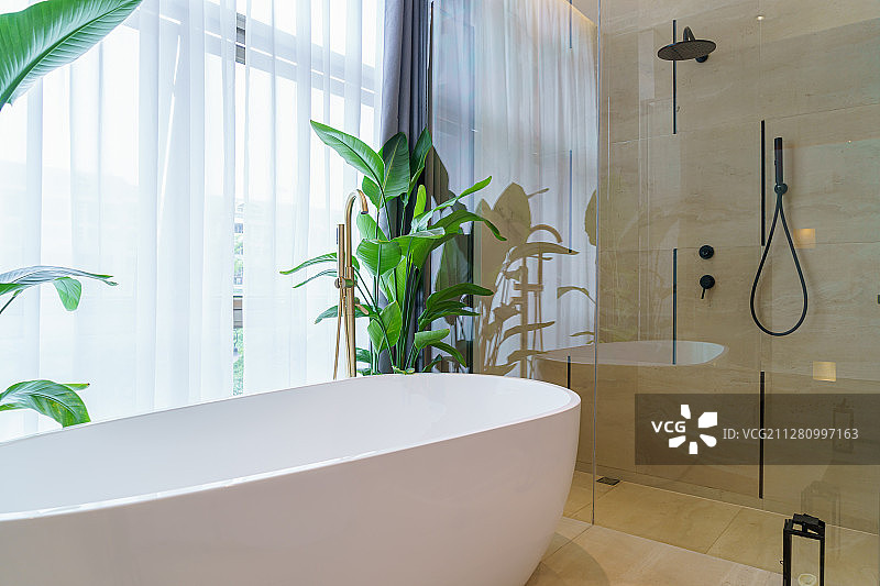 现代的浴室图片素材