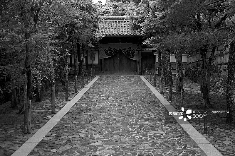 银阁寺大门图片素材