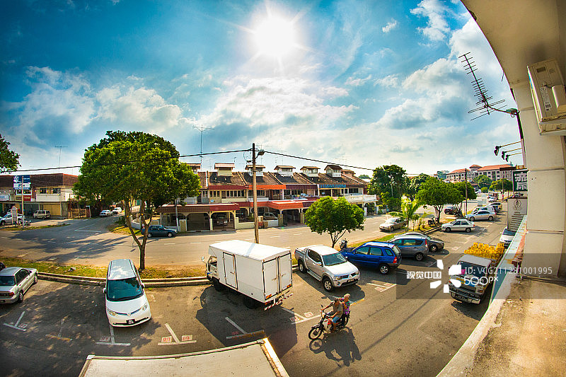 马六甲的阳光街道图片素材