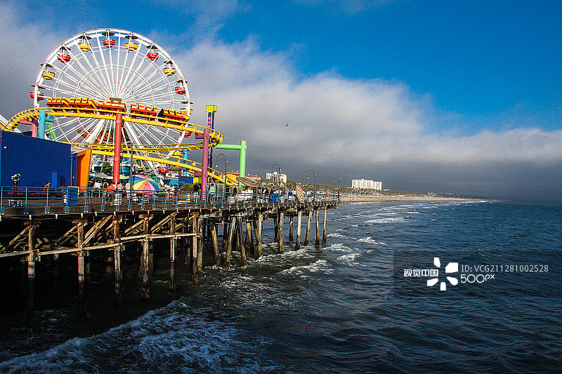 圣塔莫尼卡码头图片素材