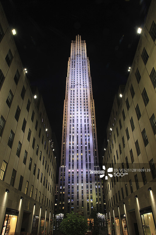 纽约洛克菲勒中心图片素材