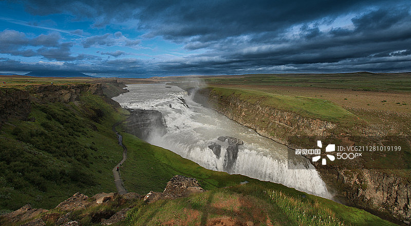 黄金瀑布图片素材