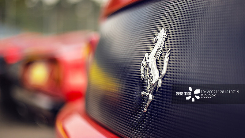 法拉利赛车日在霍根海姆赛道，2013年8月图片素材