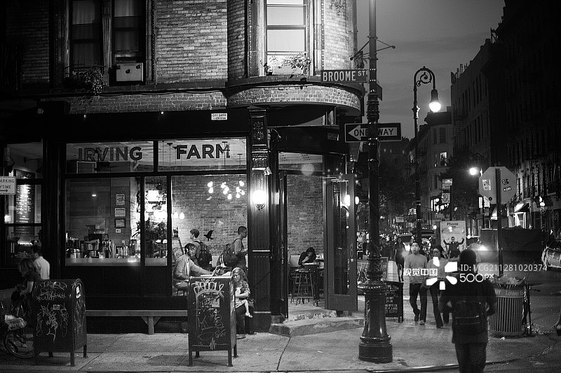 下东区夜景图片素材