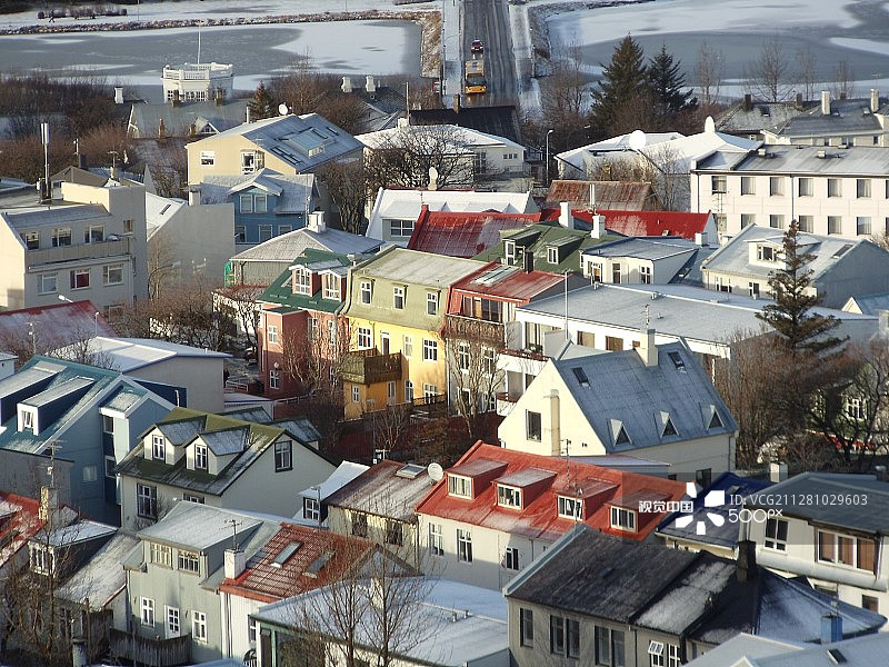 雷克雅未克屋顶风光图片素材