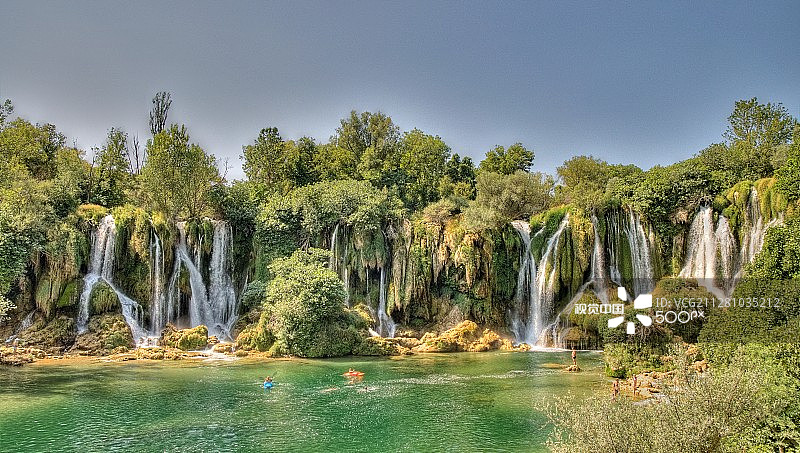 克拉维采瀑布图片素材