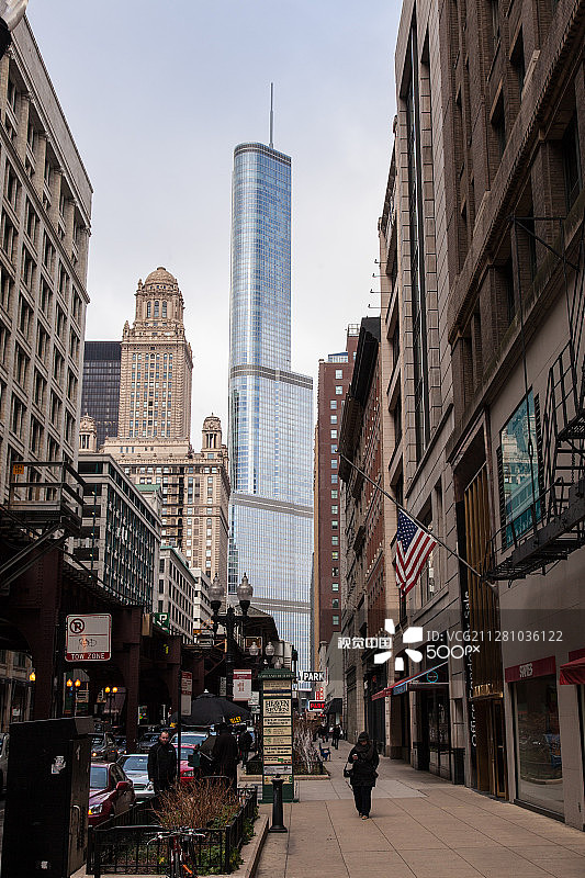 芝加哥市中心环路图片素材