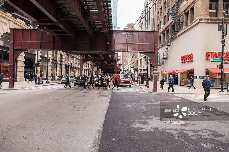 芝加哥市中心环路图片素材