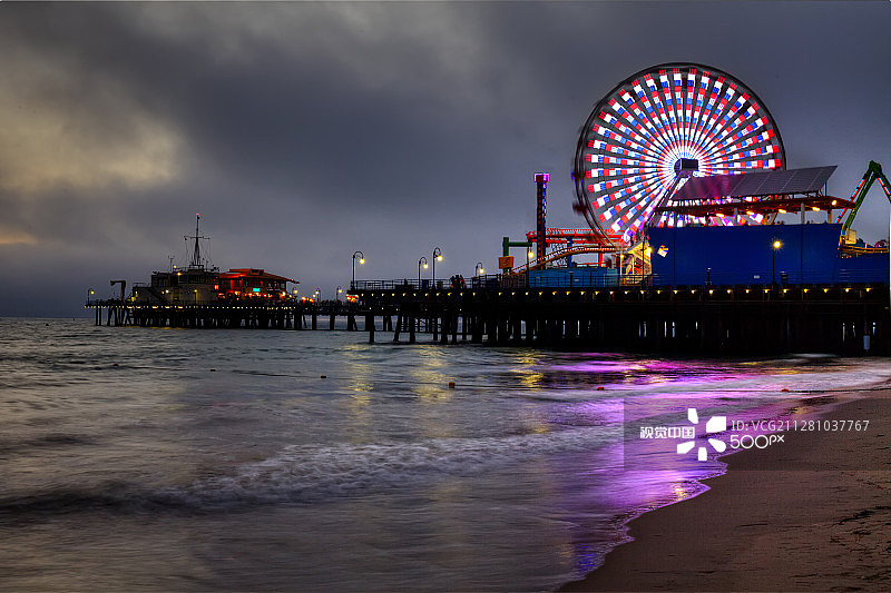 圣塔莫尼卡码头图片素材