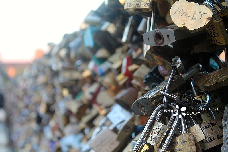 巴黎艺术桥图片素材