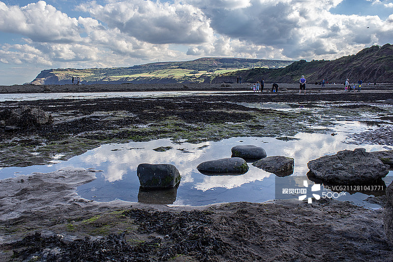 约克郡罗宾汉湾海岸图片素材