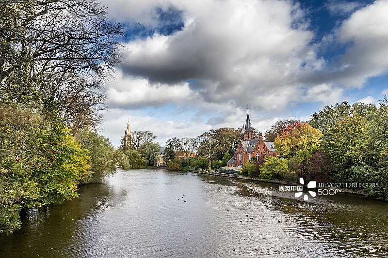 比利时布鲁日明尼瓦特尔之家图片素材