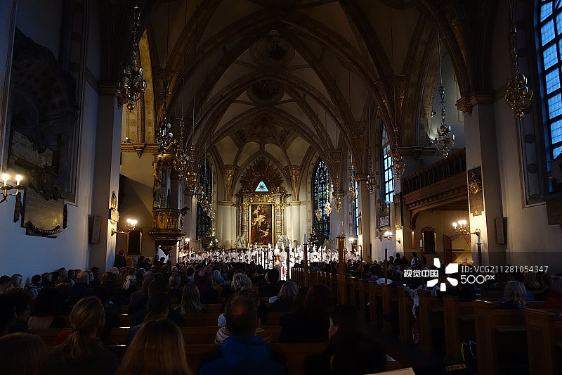 圣克拉拉教堂的圣露西亚节图片素材