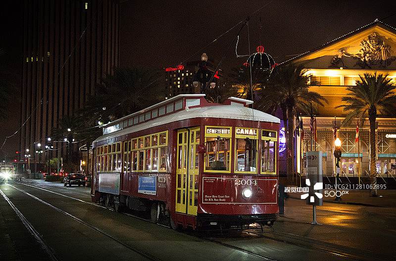 运河街电车图片素材