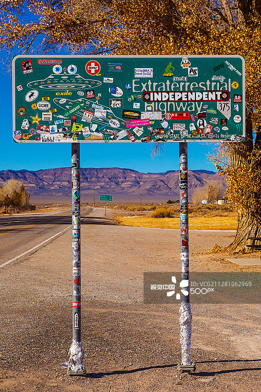 内华达州375号公路图片素材