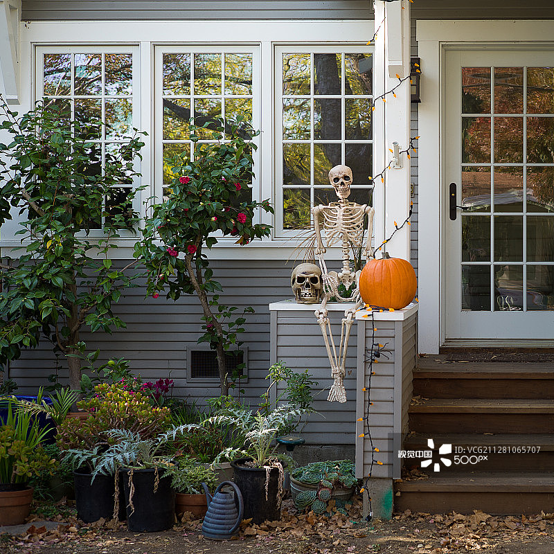 帕洛阿尔托的万圣节气氛图片素材