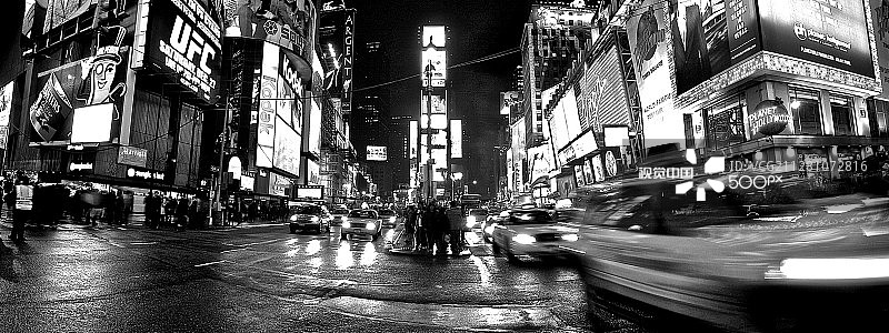 夜晚的时代广场图片素材