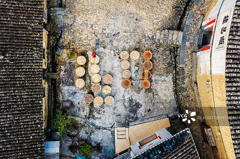 福建南靖土楼-太极水乡塔下村图片素材