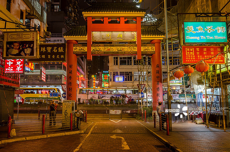 香港庙街图片素材