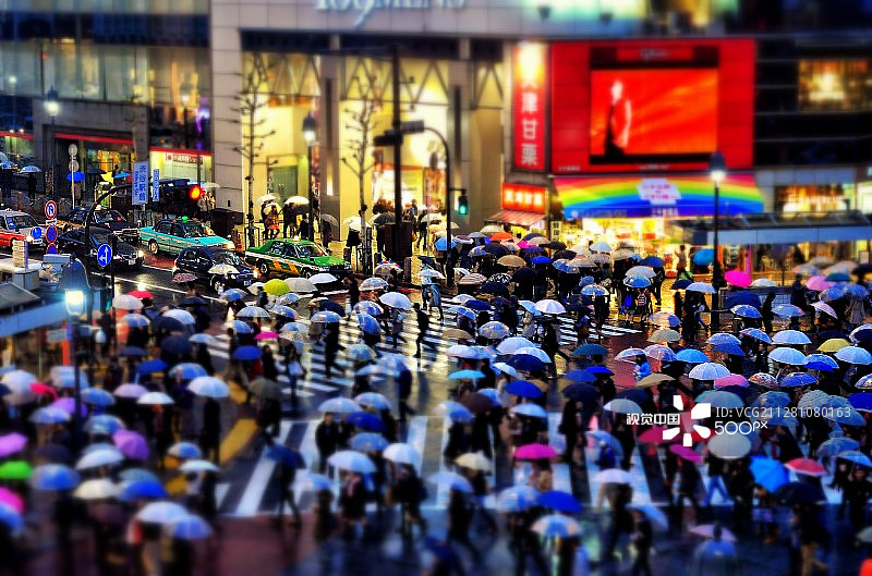 涩谷色彩图片素材