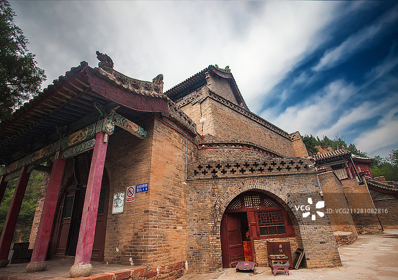 小西天一角+山西省临汾市隰县小西天图片素材