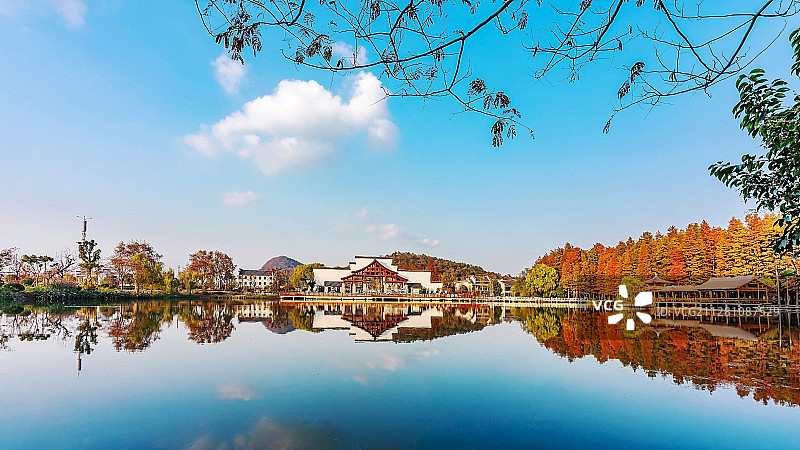 采石秋意图片素材