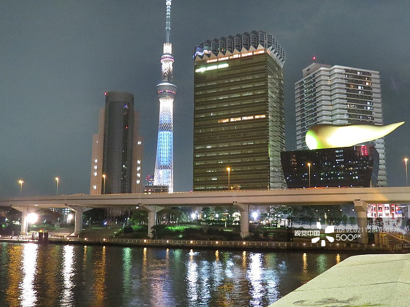 隅田川和东京晴空塔图片素材