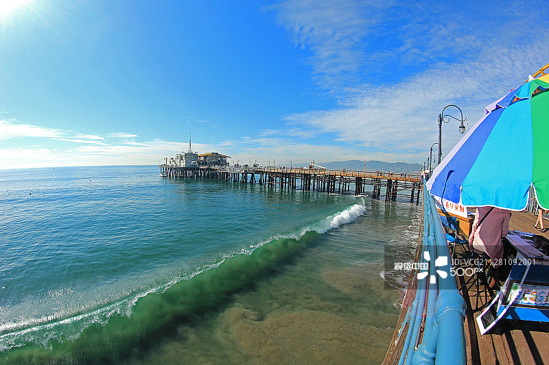 圣塔莫尼卡码头图片素材