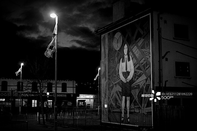 墙上的德里博格赛德女孩图片素材