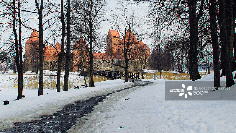 特拉凯城堡图片素材