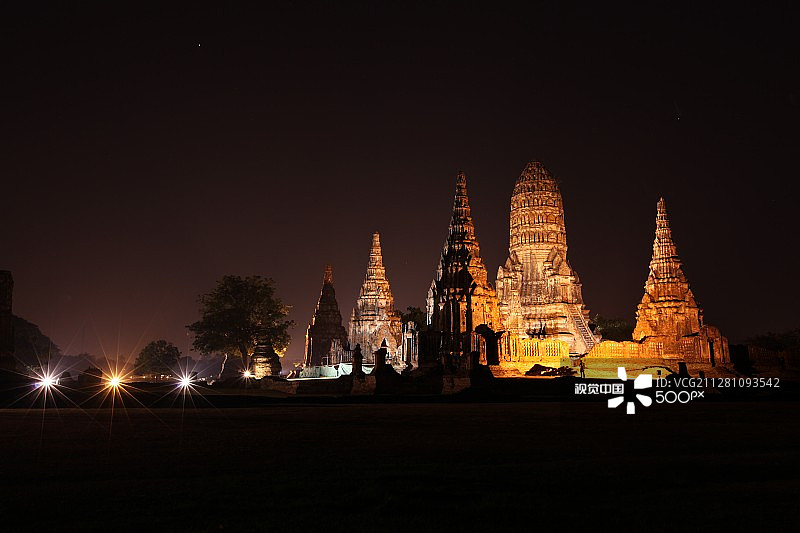 泰国大城柴瓦塔那兰寺图片素材