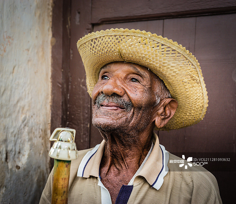 古巴人像图片素材