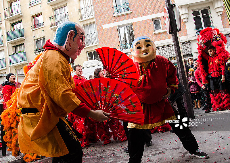 中国新年在巴黎图片素材
