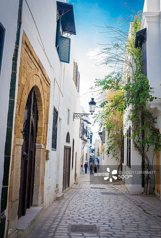 在突尼斯麦地那漫步图片素材