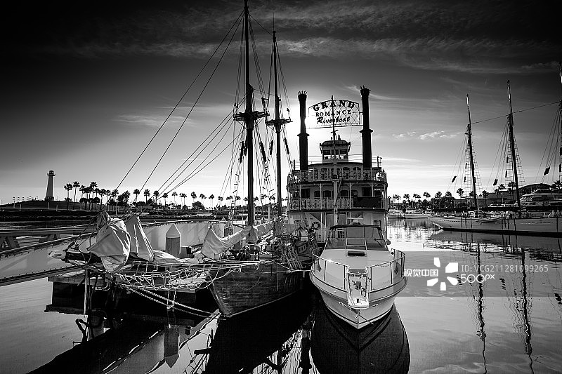 码头游艇图片素材