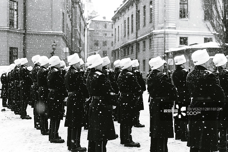 斯德哥尔摩的皇家卫队图片素材