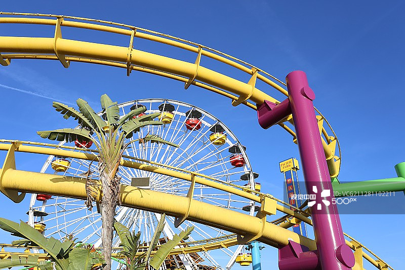 圣塔莫尼卡码头图片素材