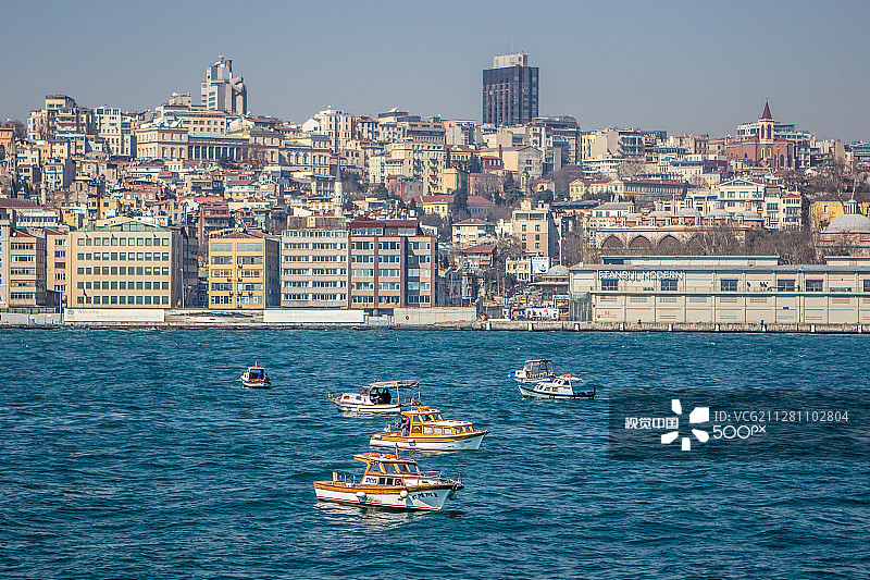 乘船游览伊斯坦布尔图片素材
