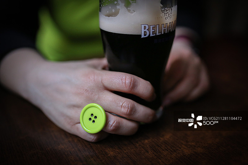 圣帕特里克节品脱啤酒图片素材